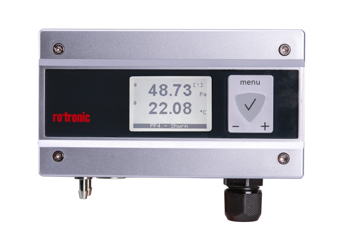 Transmissor de pressão PF4 Rotronic salas limpas